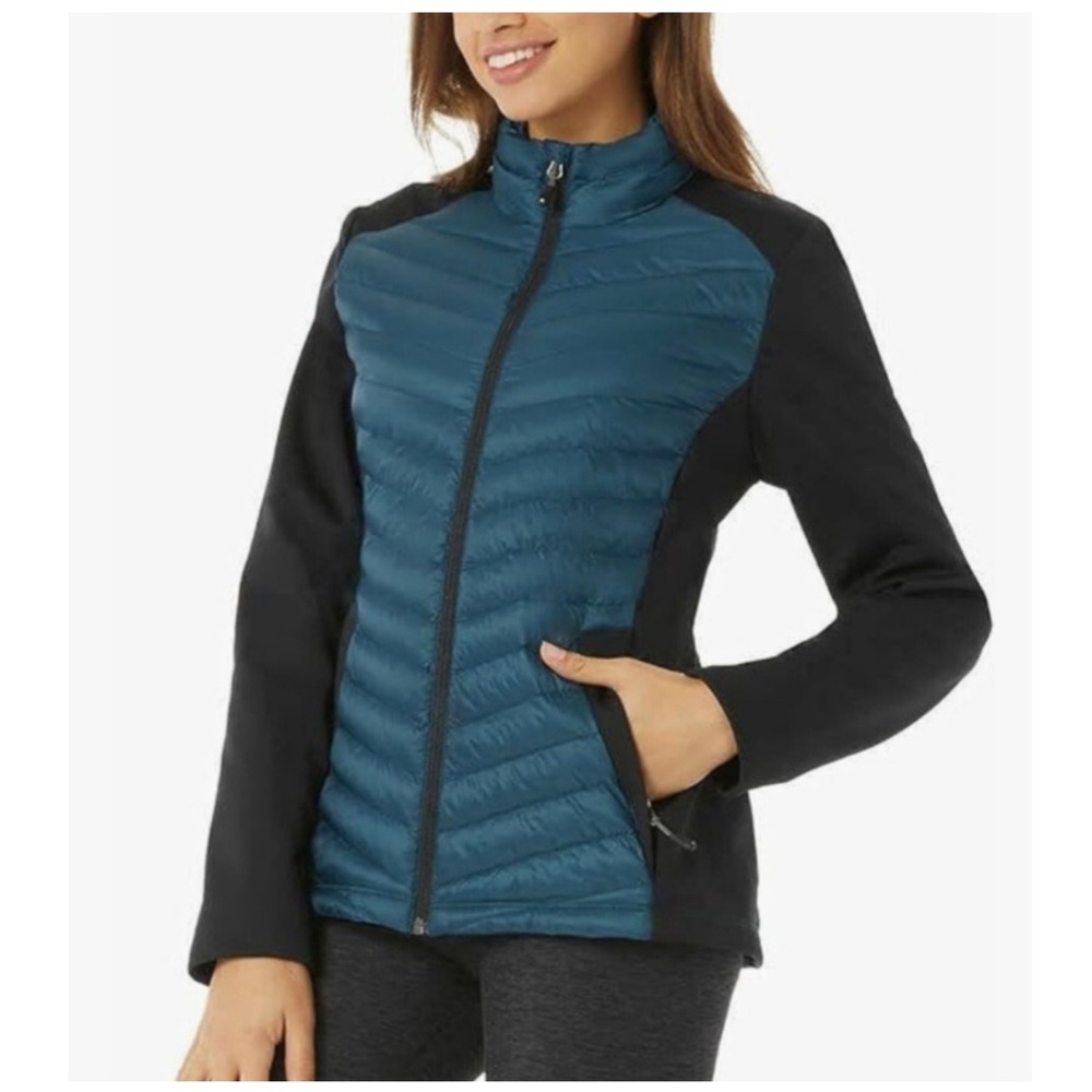 32 Degrees Mixed Media Soft Shell Quilted Jacket